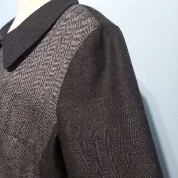 J.Jill Wool Suit Tops Lightweight XL Black/Grey - Picture 5 of 11
